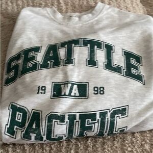 Soft Grey Seattle Crew NecK Size Small
